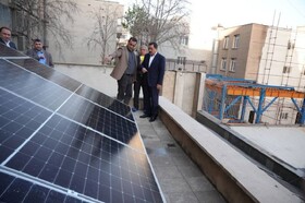 تامین برق مصرفی ساختمان وزارت صمت با برق خورشیدی