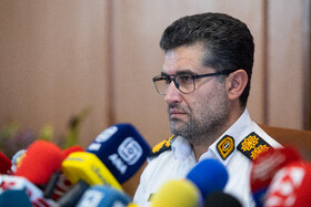 فیروز کشیر، معاون اجتماعی پلیس راهور در نشست خبری رئیس پلیس راهور تهران