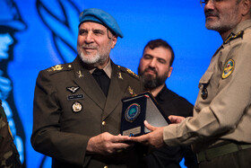  امیر سرتیپ کیومرث حیدری، فرمانده نزاجا در  همایش روز جهانی حافظان صلح