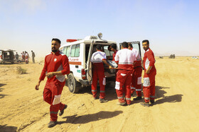 مانور ملی زلزله «خلیج فارس» در نجفشهر شهرستان سیرجان