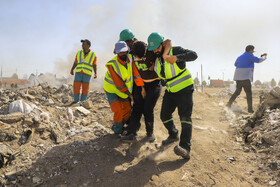 مانور ملی زلزله «خلیج فارس» در نجفشهر شهرستان سیرجان