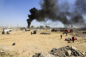 مانور ملی زلزله «خلیج فارس» در نجفشهر شهرستان سیرجان