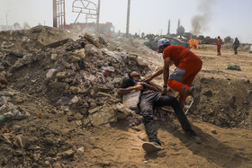 مانور ملی زلزله «خلیج فارس» در نجفشهر شهرستان سیرجان