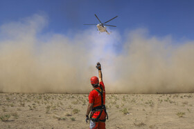مانور ملی زلزله «خلیج فارس» در نجفشهر شهرستان سیرجان