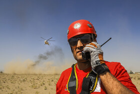 مانور ملی زلزله «خلیج فارس» در نجفشهر شهرستان سیرجان