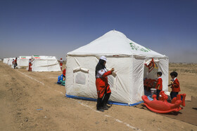 مانور ملی زلزله «خلیج فارس» در نجفشهر شهرستان سیرجان