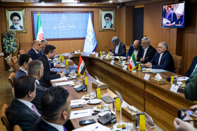  دیدار خالد شوانی، وزیر دادگستری عراق و امین حسین رحیمی، وزیر دادگستری ایران