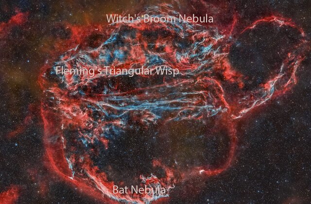 رگههایی از یک ابرنواختر باستانی در «سحابی پرده»