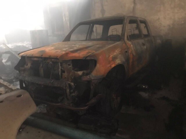 حریق در انبار لوازم یدکی خودرو در جاده قدیم کرج/ اعزام ۱۰ ایستگاه آتش نشانی