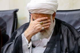 حضور حجت الاسلام و المسلمین محمدی گلپایگانی، رئیس دفتر رهبر معظم انقلاب در آئین سالگرد رحلت امام خمینی (ره) در حرم بانوی کرامت