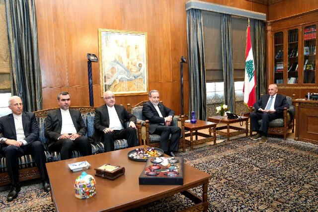 دیدار عراقچی با رئیس پارلمان لبنان دیدار عراقچی با رئیس پارلمان لبنان
