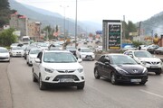 ترافیک ۱۰ کیلومتری در جاده رشت به قزوین/هر ۲ مسیر در اختیار خودروهای عازم تهران قرار گرفت