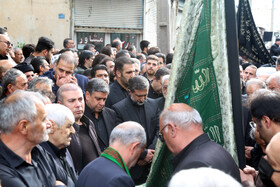 حضور مسعود امامی‌یگانه استاندار اردبیل و سیدحامد عاملی معاون وزیر صمت در آئین اعلان عزای حسینی در اردبیل