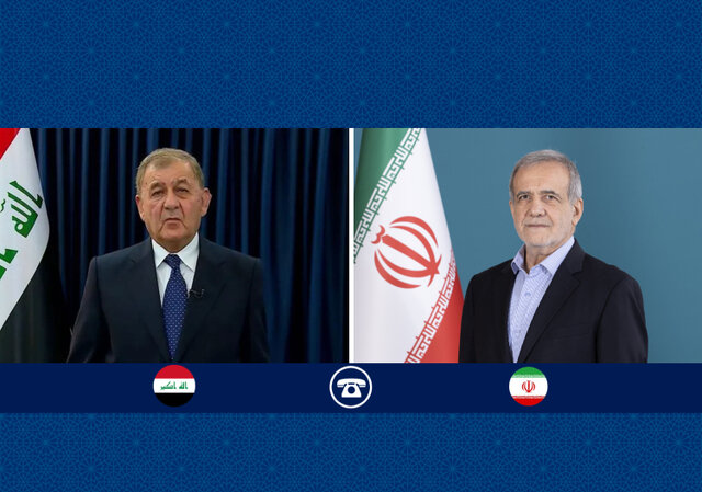 گفت‌وگوی تلفنی روسای جمهور ایران و عراق