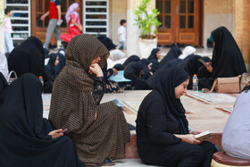 مراسم قرائت دعای پر فیض عرفه در جزیره کیش