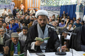 قرائت دعای عرفه توسط حجت الاسلام والمسلمین براتیان رئیس اداره تبلیغات اسلامی شهرستان بجنورد