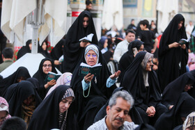 برگزاری مراسم با‌شکوه دعای عرفه در حرم امام رضا (ع) - مشهد
