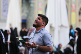 برگزاری مراسم با‌شکوه دعای عرفه در حرم امام رضا (ع) - مشهد