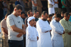 اقامه نماز عید سعید قربان اهل سنت - جزیره کیش