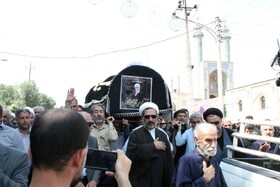 تشییع و خاکسپاری پیکر آیت‌الله حجتی