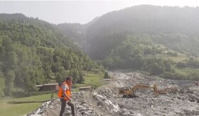 رانش و ریزش کوه در جنوب سوئیس و تخلیه یک روستا