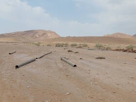 سیل، خط انتقال آب خورو بیابانک را با خود برد/ عملیات بازسازی خط انتقال آب تا پایان هفته ادامه دارد