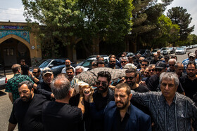 مراسم خاکسپاری امیر سمواتی