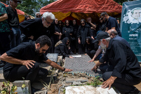 مراسم خاکسپاری امیر سمواتی