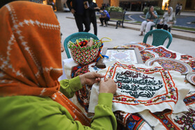 مراسم تولید زنده «پته» به مناسبت روز جهانی صنایع‌دستی - کرمان