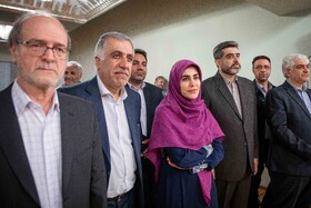 نشست خبری سیدعباس صالحی و الگا باریسونا لوبیماوا وزرای فرهنگ ایران و روسیه به مناسبت آغاز هفته فرهنگی روسیه در ایران