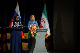 سخنرانی الگا باریسونا لوبیماوا، وزیر فرهنگ روسیه در مراسم گشایش هفته فرهنگی روسیه در ایران