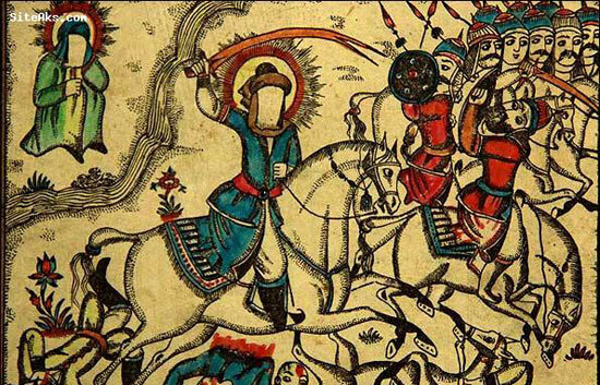 عکس تزئینی است/ یک اثر هنری سقاخانهای آثار هنرمندان «نوسقاخانه» روی دیوار میروند