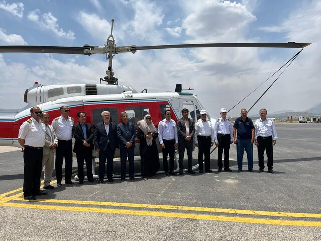 بازگشت بالگرد اورژانس گچساران به آشیانه