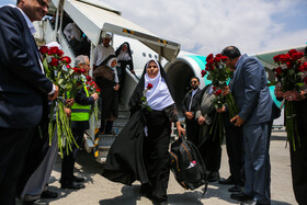 بازگشت حجاج مشهدی از سرزمین وحی