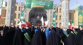 تجمع مردم قم در مسجد جمکران