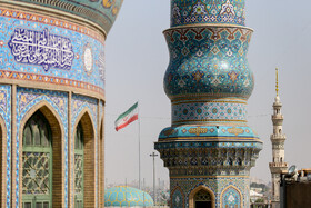 تجمع مردم قم در مسجد جمکران جهت اهتزاز پرچم خونخواهی و مطالبه مجازات سخت رژیم صهیونیستی