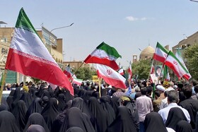 راهپیمایی مردمی علیه تهاجم رژیم صهیونیستی به ایران - یزد