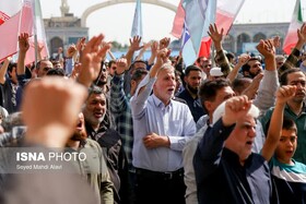 فریاد انتقام در میعادگاه منتظران/ مردم خواستار پاسخ سخت به رژیم صهیونیستی هستند