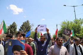 راهپیمایی مردم بجنورد در محکومیت حمله رژیم صهیونیستی به ایران