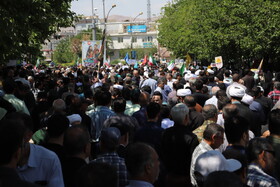 راهپیمایی مردم بجنورد در محکومیت حمله رژیم صهیونیستی به ایران
