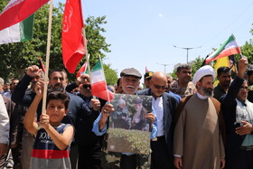 راهپیمایی مردم بجنورد در محکومیت حمله رژیم صهیونیستی به ایران