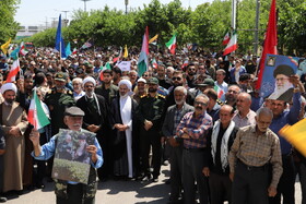 راهپیمایی مردم بجنورد در محکومیت حمله رژیم صهیونیستی به ایران
