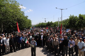 راهپیمایی مردم بجنورد در محکومیت حمله رژیم صهیونیستی به ایران