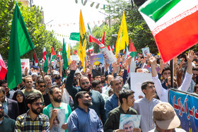 راهپیمایی مردم قم در محکومیت حمله رژیم صهیونیستی به کشور