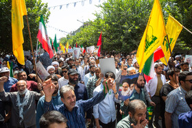 راهپیمایی مردم قم در محکومیت حمله رژیم صهیونیستی به کشور