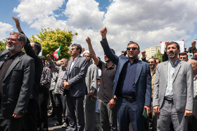 راهپیمایی مردمی علیه تهاجم رژیم صهیونیستی به ایران - زنجان