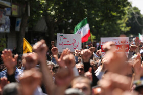 راهپیمایی نمازگزاران قزوین در محکومیت جنایت رژیم صهیونیستی