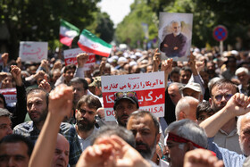 راهپیمایی نمازگزاران قزوین در محکومیت جنایت رژیم صهیونیستی