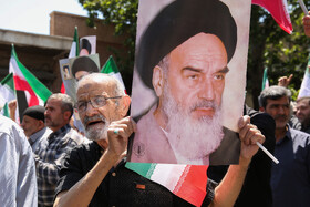راهپیمایی نمازگزاران قزوین در محکومیت جنایت رژیم صهیونیستی
