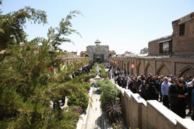 راهپیمایی نمازگزاران قزوین در محکومیت جنایت رژیم صهیونیستی